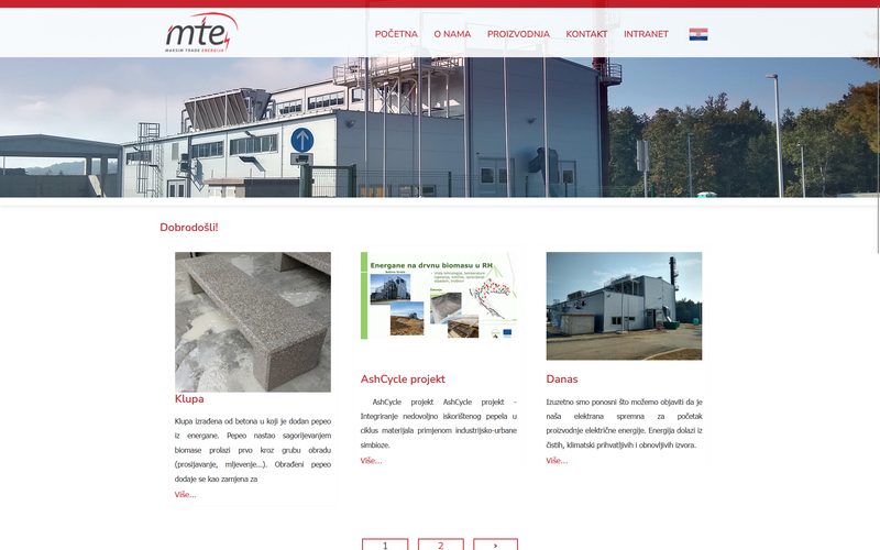 Naslovnica web stranica Maksim Trade energija